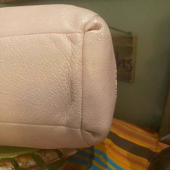 Coach Madison Leather Phoebe 26224 Soft Pink Shoulder Bag Brass Logo - Picture 6 of 16
